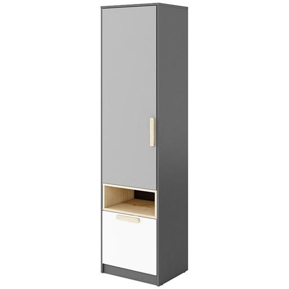 Armoire simple POK enfant - Graphite - Panneaux Stratifiés