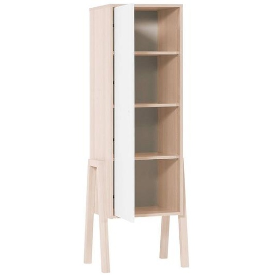 Armoire Spot Décor Bois Acacia Et Blanc