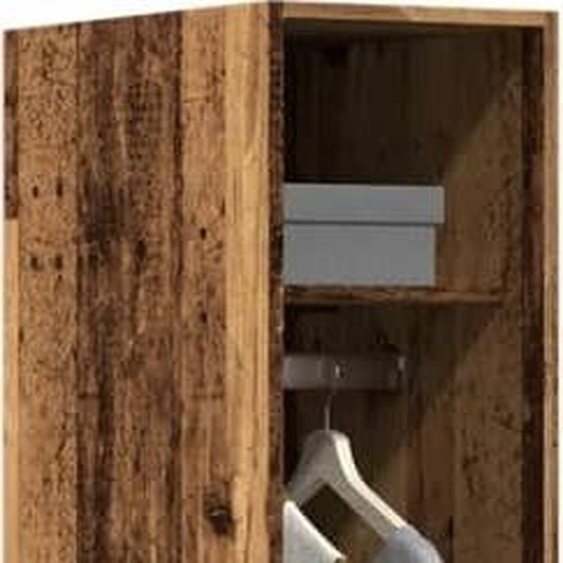 Armoire style élégant imitation vieux bois 30x50x200 cm bois composite,32,6 Kg cloris4012546