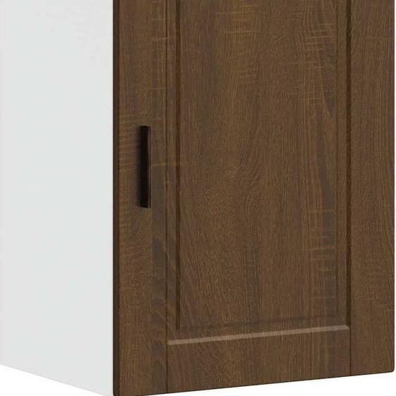 Armoire suspendue de cuisine Porto brun imitation chêne Matériau dérivé du bois