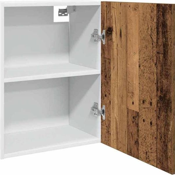 Armoire suspendue design imitation vieux bois 50x31x60 cm Matériau dérivé du bois, Armoires de cuisine 2024 Nouveau