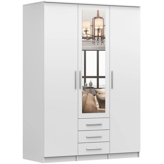 Armoire SZANTAL 3D 150 cm blanc