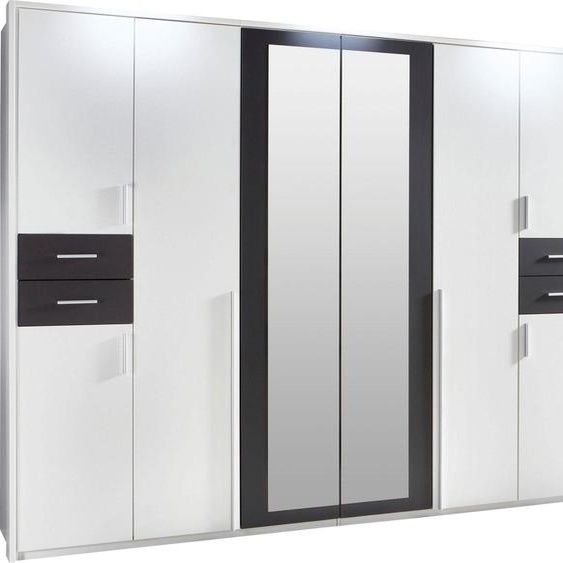 Armoire Vegas pour chambre à coucher, finition au choix : blanc / graphite