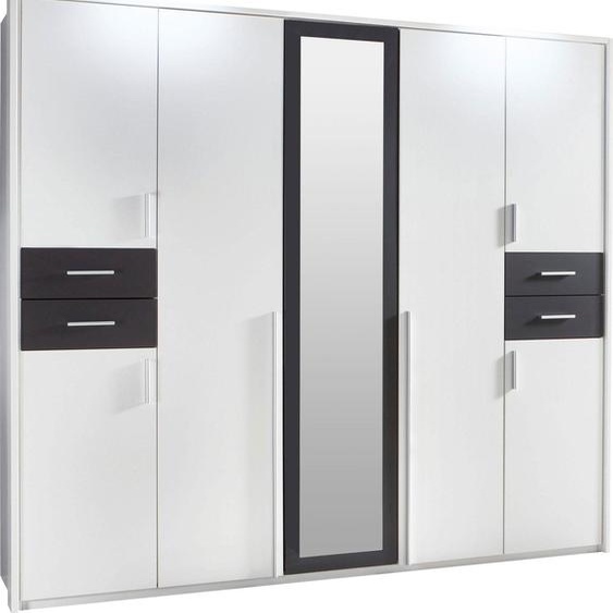 Armoire Vegas pour chambre à coucher, finition au choix : blanc / graphite