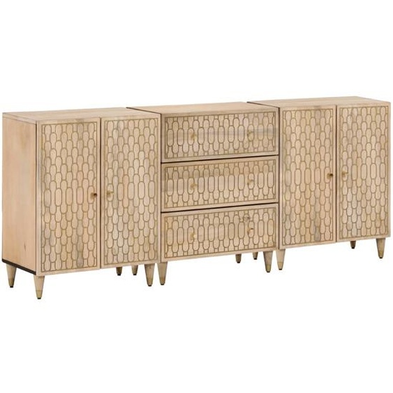 Armoires latérales 3 pcs 60x33x75 cm bois massif de manguier