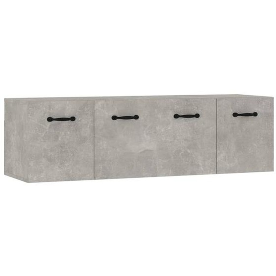 Armoires murales 2 pcs. Gris béton 80x35x36,5 cm Bois composite