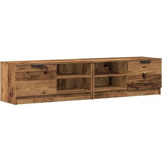 Armoires TV 2 pcs. Aspect vieux bois 80x35x36,5 cm Matériau dérivé du bois