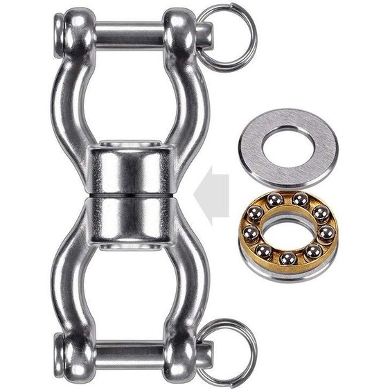 Articulation pivotante en acier inoxydable, fiable, 1 pièce, métal