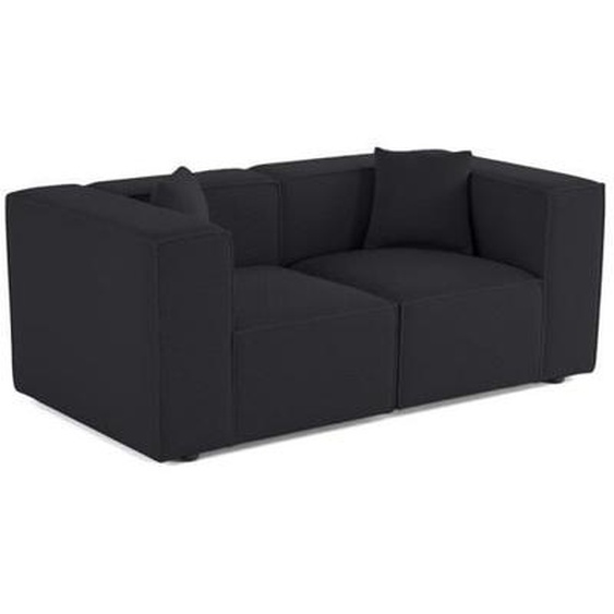 Arty - canapé modulable 2 places - en tissu mailles 3D - Noir