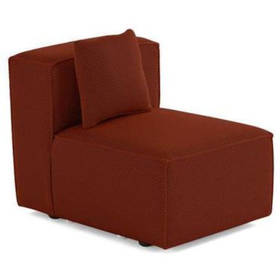Arty - module dassise sans accoudoirs - en tissu mailles 3D - Terracotta