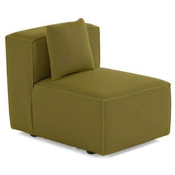 Arty - module dassise sans accoudoirs - en tissu mailles 3D - Vert Olive