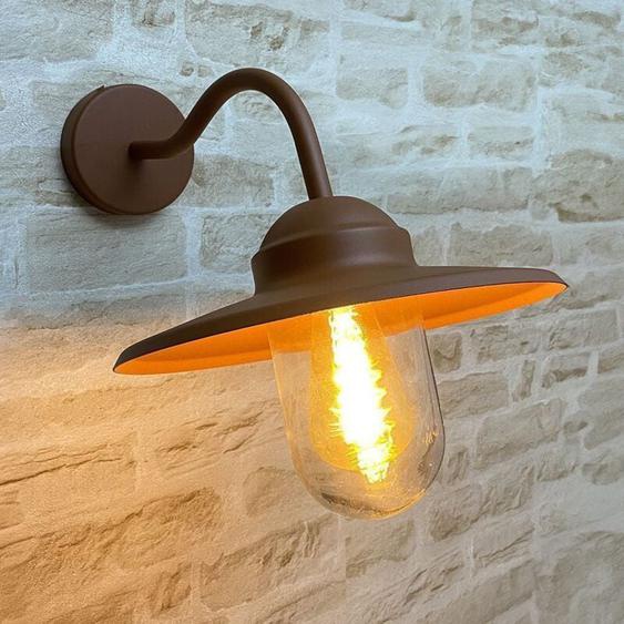 Arum Lighting - Applique murale E27 col de cygne coly Antique mat IP44