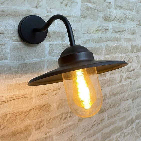 Arum Lighting - Applique murale E27 col de cygne coly noir mat IP44