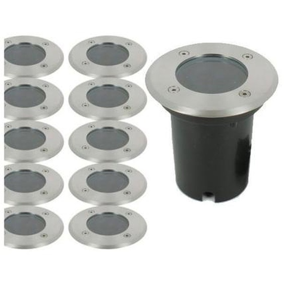 Arum Lighting - Lot de 10 Spots Encastrable de sol canyon - inox 304 - GU10 - IP67