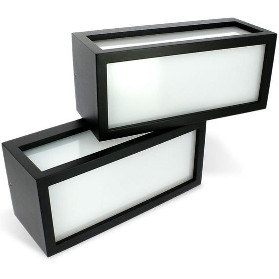 Arum Lighting - Lot de 2 Appliques murales newport extérieure E27 Noire
