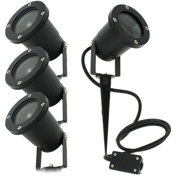 Arum Lighting - Lot de 4 Spots Piquets Extérieur IP65 pour led GU10 Éclairage de Jardin gabin