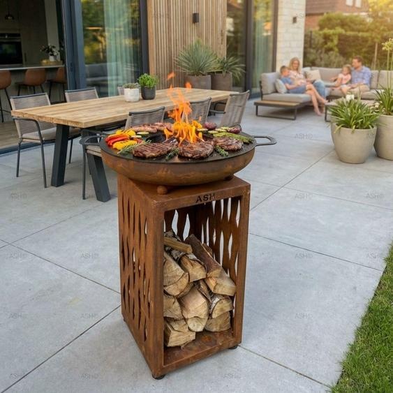 ASH - Glow - Plancha Barbecue - Acier corten