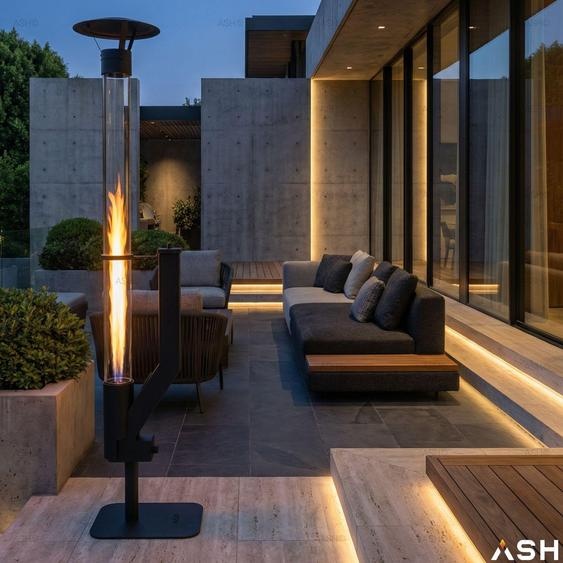 ASH Pellet Stove - Capri Atmospheric Terrace Heater