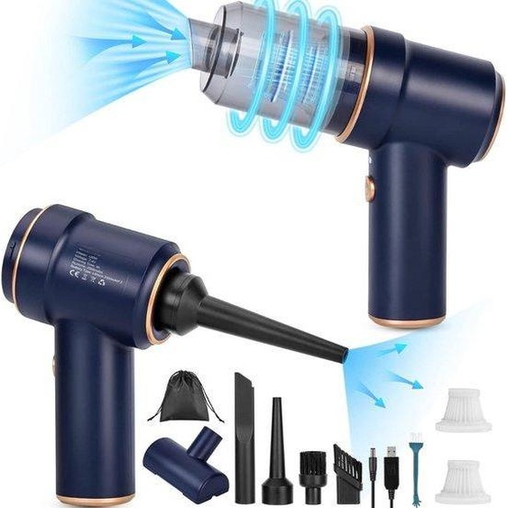 Aspirateur à main avec brosse en acier – Aspirateur sans fil pour voiture – Nettoyage à sec et humide – Aspirateur à main haute performance – Sans fil