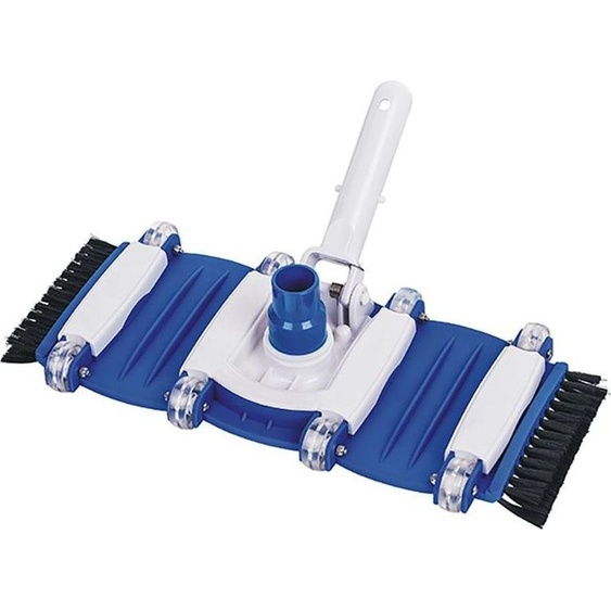 Aspirateur à main avec brosses latérales pour bassins en béton