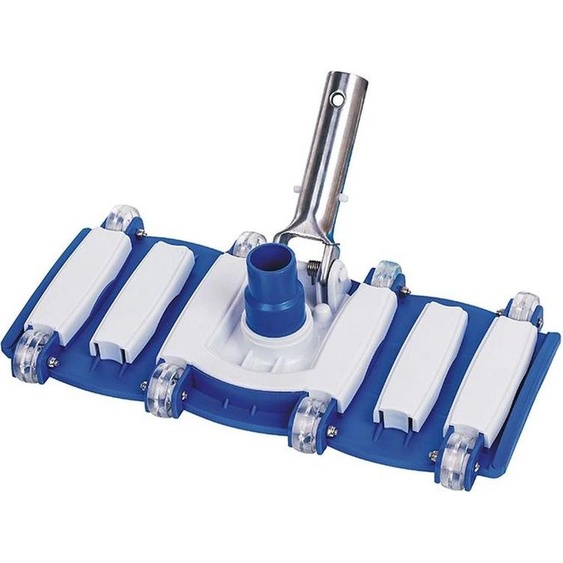 Aspirateur à main pour bassin en béton avec raccord de tuyau rotatif et support ALU 34 cm