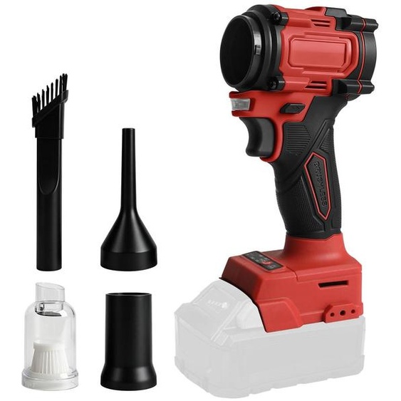 Aspirateur balai 2-en-1 sans fil, sans brosse, avec 3 embouts