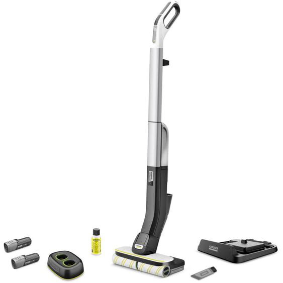 Karcher - Aspirateur balai lavant 2 en 1 fc 4-4 sans fil avec filtration optimisée poils et cheveux, aspire, lave, sèche en 1 passage