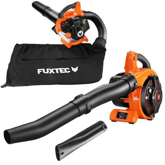 Fuxtec - Aspirateur de feuilles mortes thermique FX-LBS126 - 26cm3 4en1 2 temps souffleur broyeur