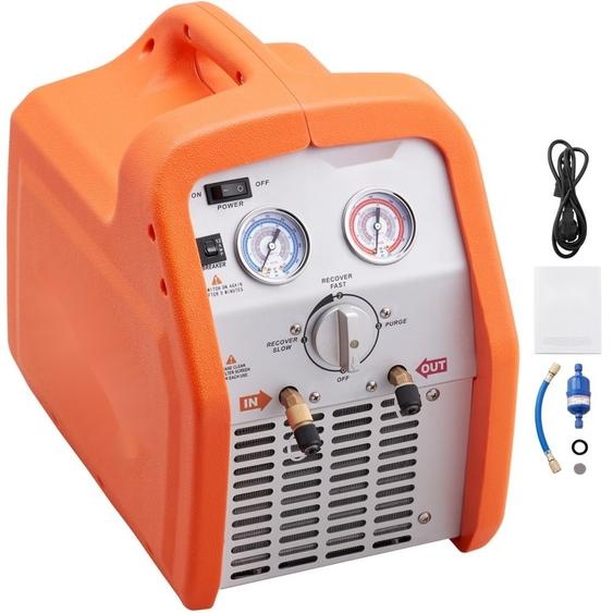 Aspirateur de frigorigène 3/4 HP - Station daspiration Machine de récupération de frigorigène 220-240 V - 4,85 lbs/min