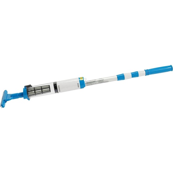 Aspirateur de piscine 3 en 1 - Outil manuel - Réglable en hauteur - Élimine le sable, les saletés et les feuilles - Pour les piscines - Bleu
