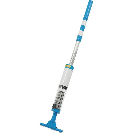 Aspirateur de piscine - Aspirateur à main sans fil - Batterie 1600 mAh - Autonomie de 2 heures - Étanche IPX8 - Pour piscine, spa, jacuzzi - Élimine les feuilles, les saletés et le sable - Bleu