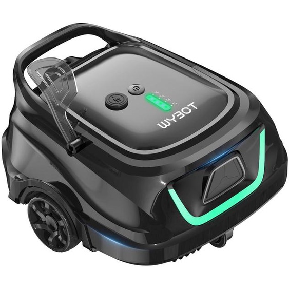Aspirateur de piscine sans fil - Autonomie de 120 minutes - Double filtre - Dimensions : 45x30x25 cm - Couleur : vert olive