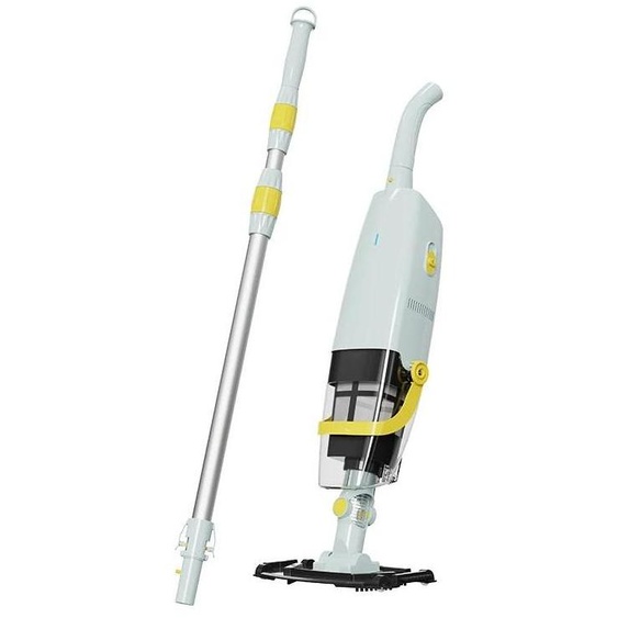 Aspirateur de piscine - YM-S1-03 - Sans fil - Appareil à main - Batterie lithium rechargeable (4x) - Pour spas et petites piscines - Élimine le sable et les saletés - Bleu