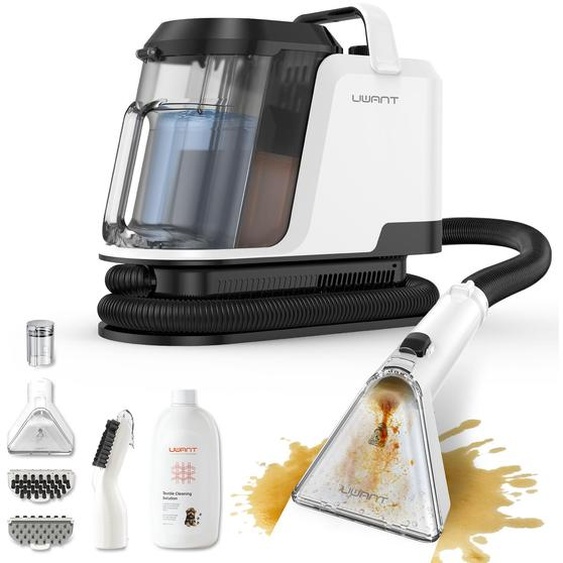 Aspirateur eau et poussière Uwant Y100, nettoyeur de tapis 600 W, aspirateur laveur, 18 000 PA Aspirateur eau et poussière puissant Nettoyeur de tissus dameublement pour canapés, voitures et tapis
