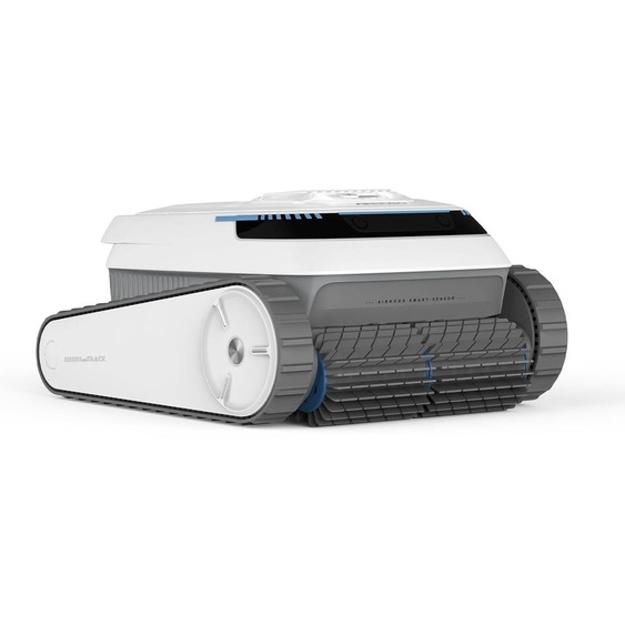 Aspirateur robot pour piscine - Navigation automatique, 3 modes, autonomie de 2 heures, filtre de 4 litres, plastique blanc, pour piscines hors-sol