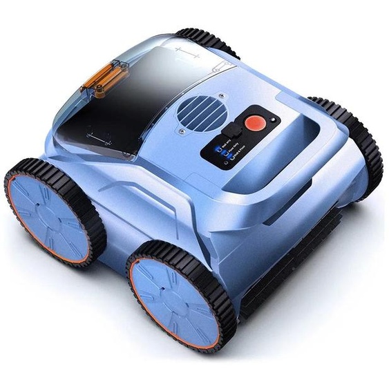 Aspirateur robotique sans fil pour piscine - 18000 Pa - Indice de protection IP68 - Bleu