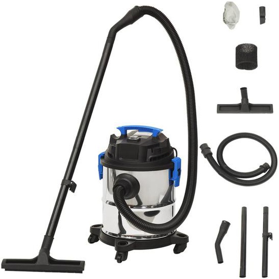 Aspirateur sec et humide 1200 W 20 L Argenté