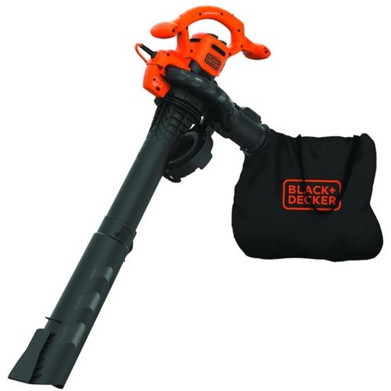 Aspirateur-souffleur-broyeur électrique pour feuilles avec sac Black + Decker BEBLV 2600 W