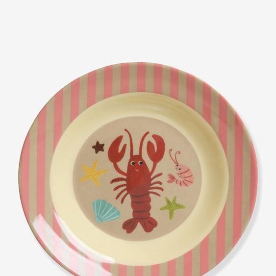 Assiette à soupe en mélamine pour enfants CORAL OCEAN rice, 250 ml multicolore