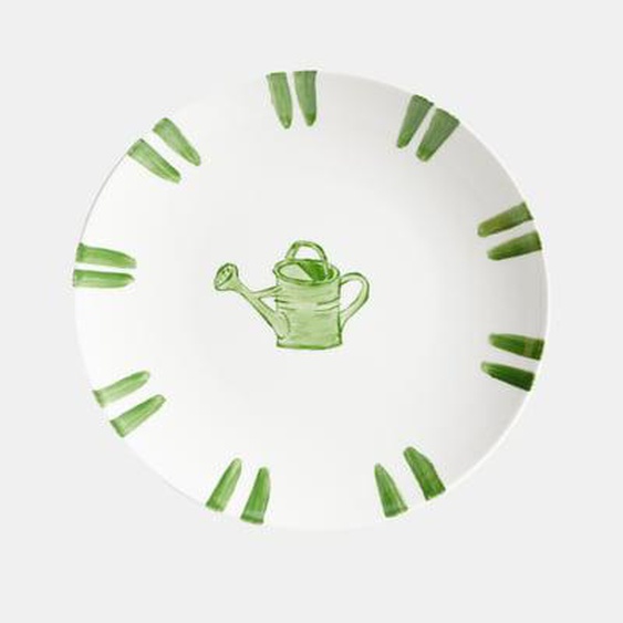 Assiette Arrosoir - Ø21 cm - Blanc