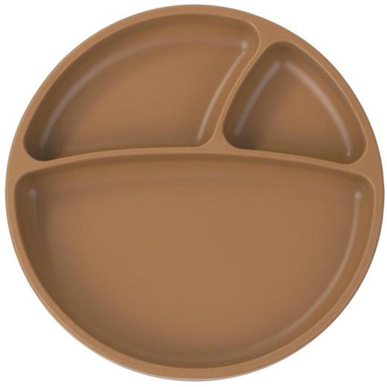 Assiette Bébé À Ventouse En Silicone Caramel