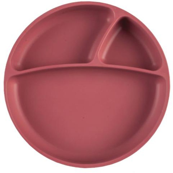 Assiette Bébé À Ventouse En Silicone Terracotta