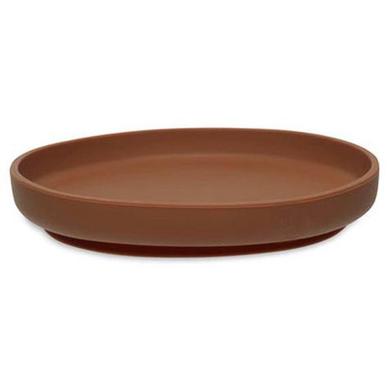 Assiette Bébé En Silicone Marron