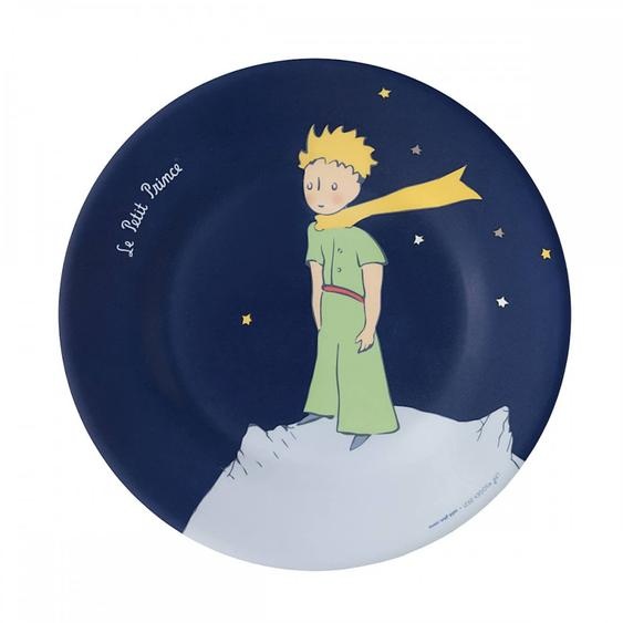 Assiette Le Petit Prince Bleu Marine 20 Cm Bleu