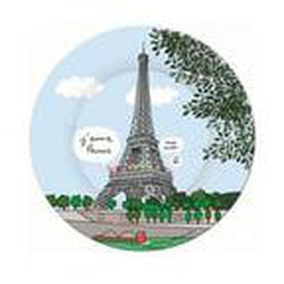 Assiette Melamine Tour Eiffel