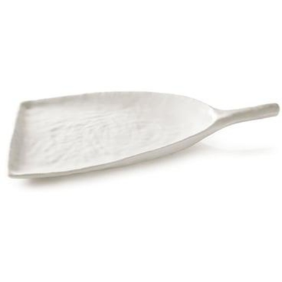 Assiette pelle Yli en céramique blanche albâtre 18 cm