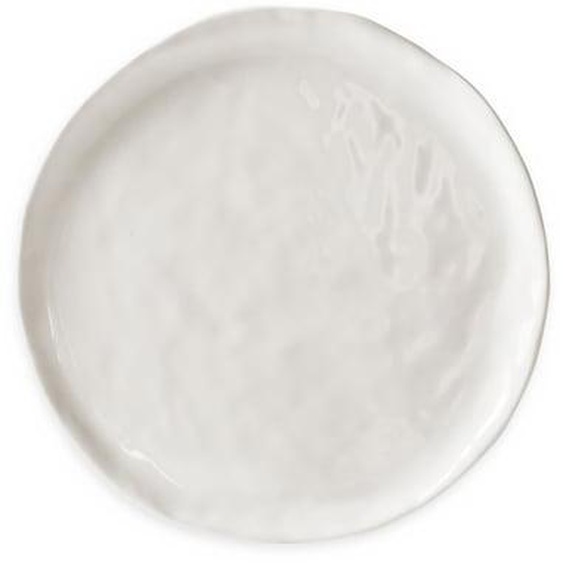 Assiette plate à dessert Yli en céramique blanche albâtre Ø21 cm
