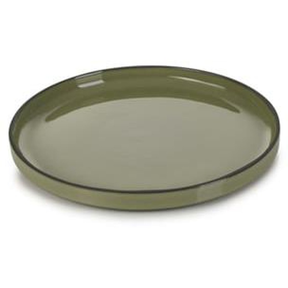 Assiette plate Caractère céramique cardamone Ø26 cm