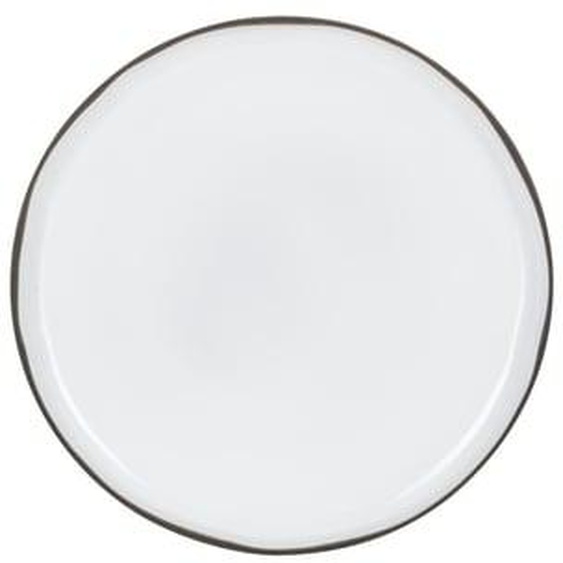 Assiette plate Caractère porcelaine blanc cumulus Ø26 cm