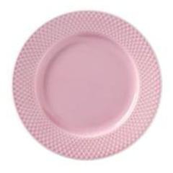 Assiette Rhombe Color - rose - Ø21 cm